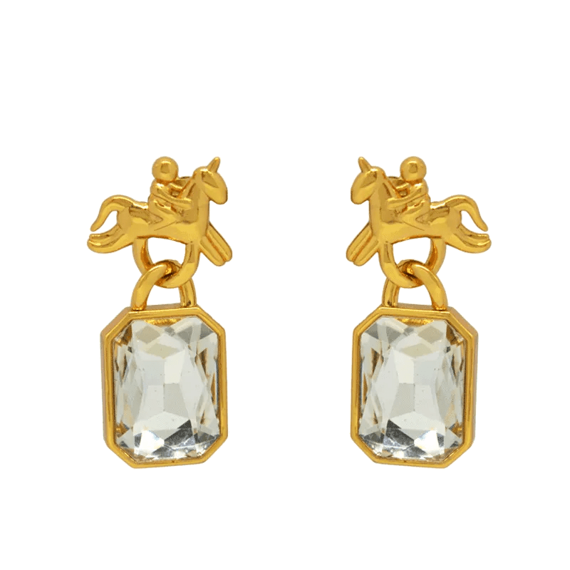 Age of Innocence Crystal Drop Earring - SAHI London | Handcrafted Jewellery Handbags & T-shirt Fashion