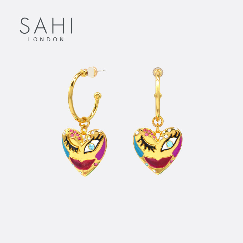 Love Affair Hoop Drop Earrings