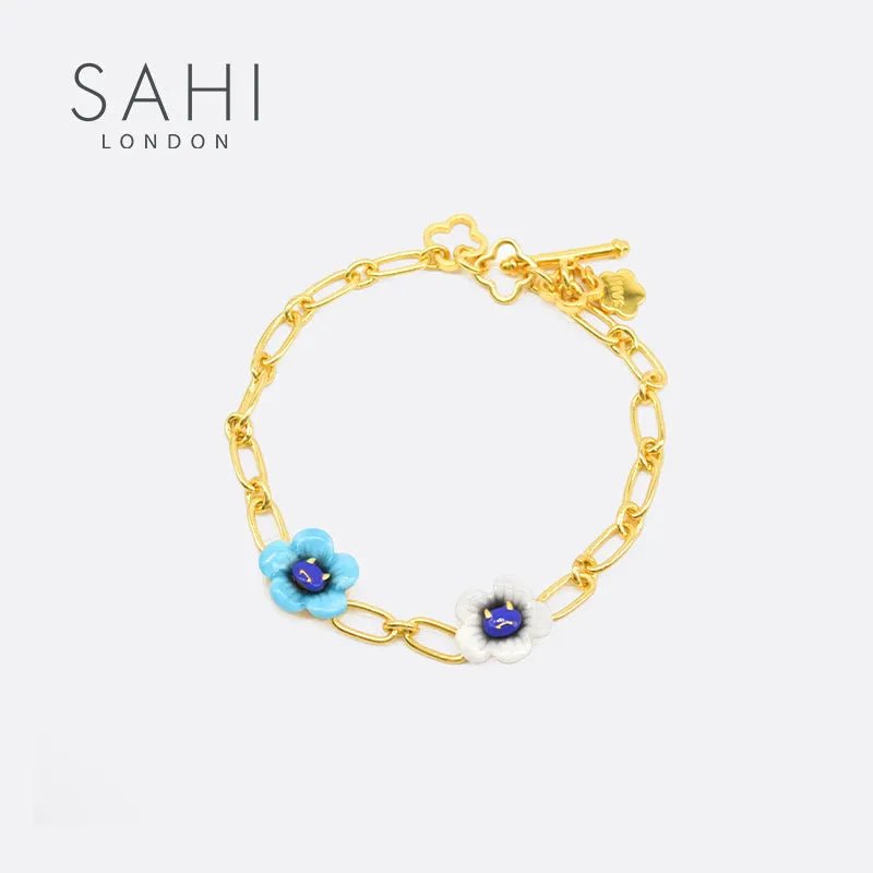 Monster Enamel Flower Adjustable Bracelet - SAHI London | Handcrafted Jewellery Handbags & T-shirt Fashion