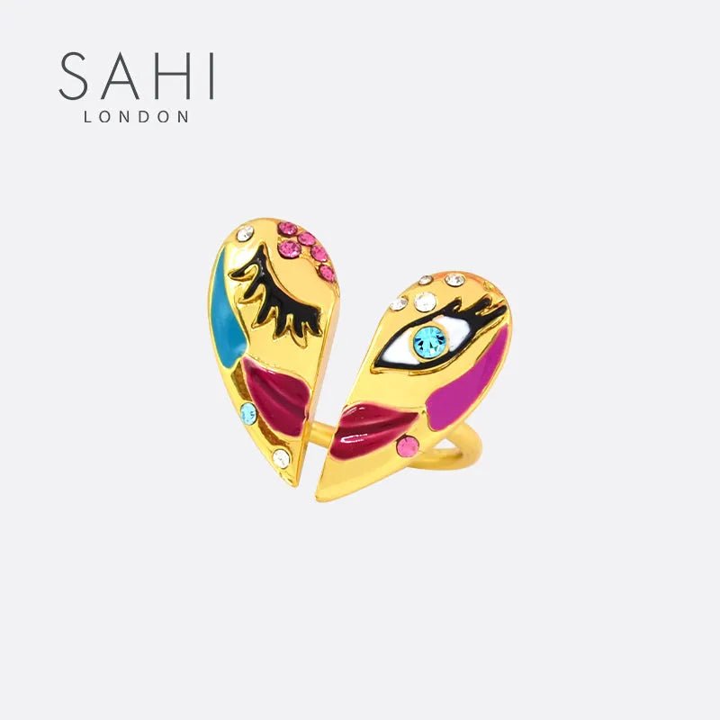 Love Affair Adjustable Free Size Ring - SAHI London | Handcrafted Jewellery Handbags & T-shirt Fashion