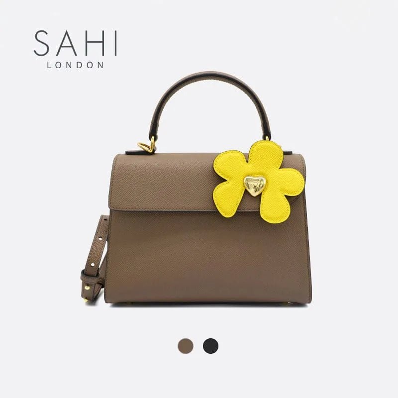 Little Flower Lily Crossbody Leather Satchel Bag - SAHI London | Handcrafted Jewellery Handbags & T-shirt Fashion
