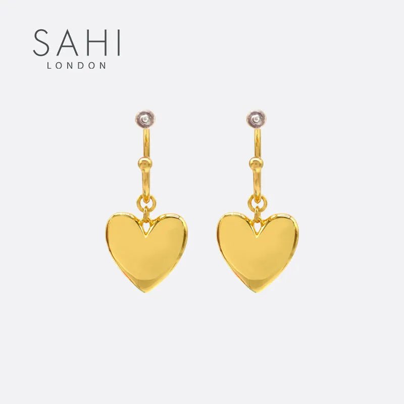 Love Affair Hoop Drop Earrings - SAHI London | Handcrafted Jewellery Handbags & T-shirt Fashion