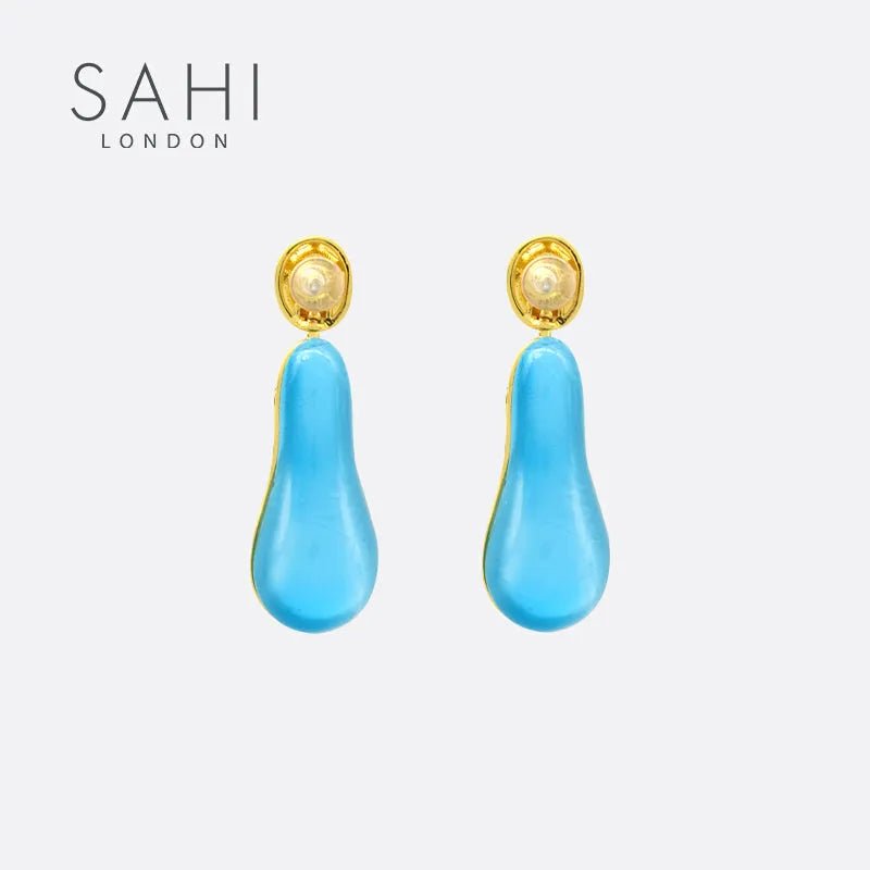Love Affair Teardrop Drop Earrings - SAHI London | Handcrafted Jewellery Handbags & T-shirt Fashion