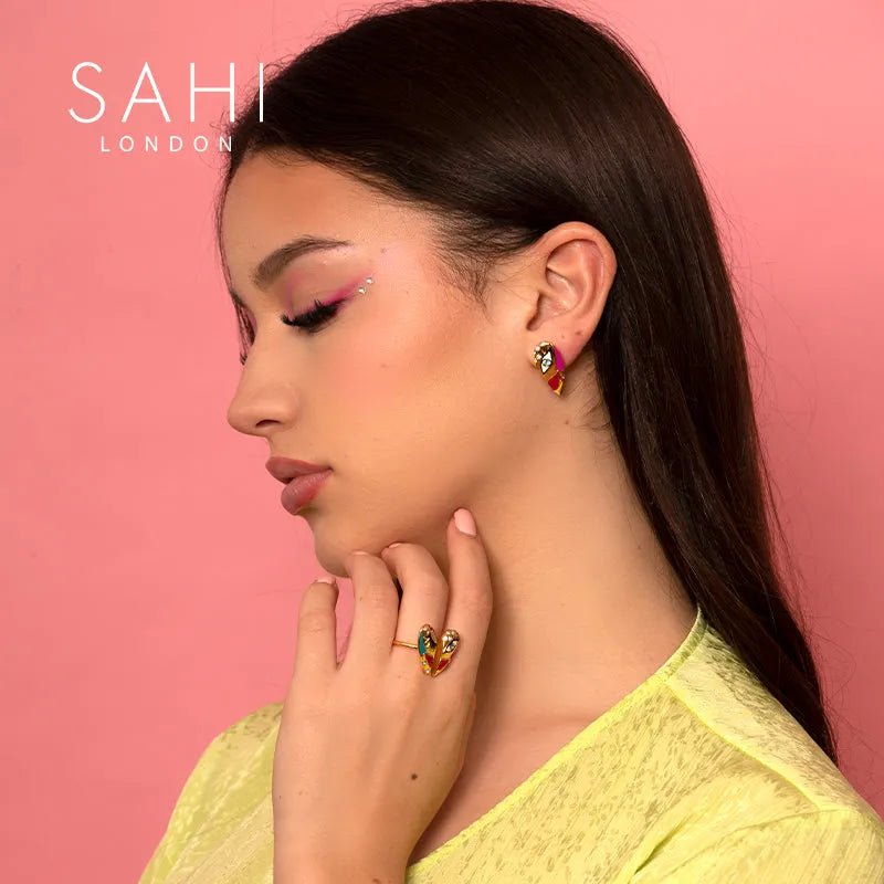 Love Affair Adjustable Free Size Ring - SAHI London | Handcrafted Jewellery Handbags & T-shirt Fashion