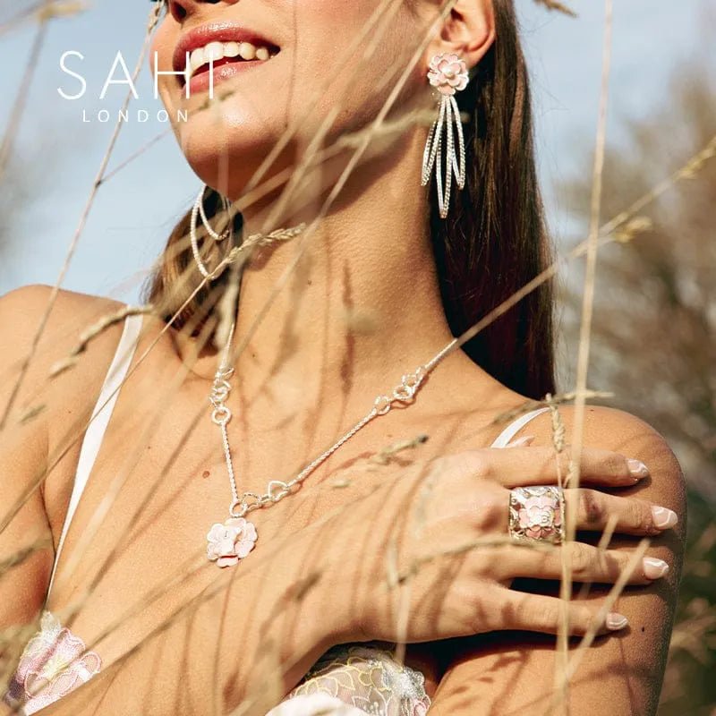 Camellia Bear Pendant Charm Necklace - SAHI London | Handcrafted Jewellery Handbags & T-shirt Fashion