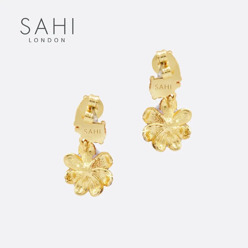 Enchanting Garden flower Drop Earrings - SAHI London | Handcrafted Jewellery Handbags & T-shirt Fashion