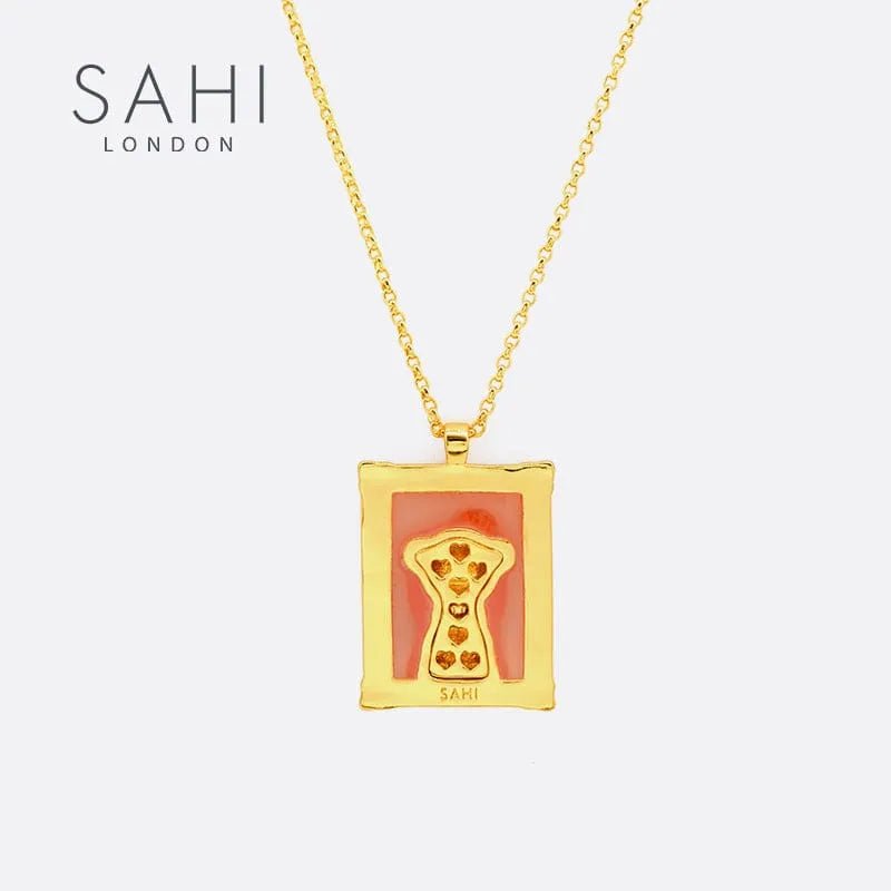 Picture Frame Cute Camellia Bear Chain Necklace - SAHI London | Handcrafted Jewellery Handbags & T-shirt Fashion