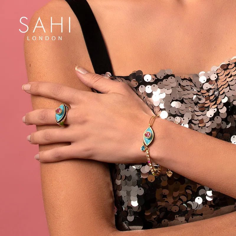 Love Affair Teardrop Adjustable Free Size Ring - SAHI London | Handcrafted Jewellery Handbags & T-shirt Fashion
