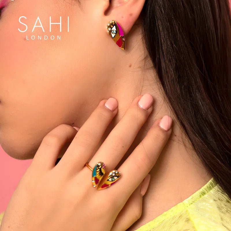 Love Affair Adjustable Free Size Ring - SAHI London | Handcrafted Jewellery Handbags & T-shirt Fashion