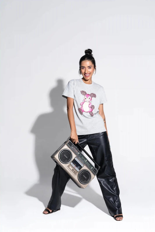 Pop Art Bunny Unisex T-Shirt - SAHI London | Handcrafted Jewellery Handbags & T-shirt Fashion