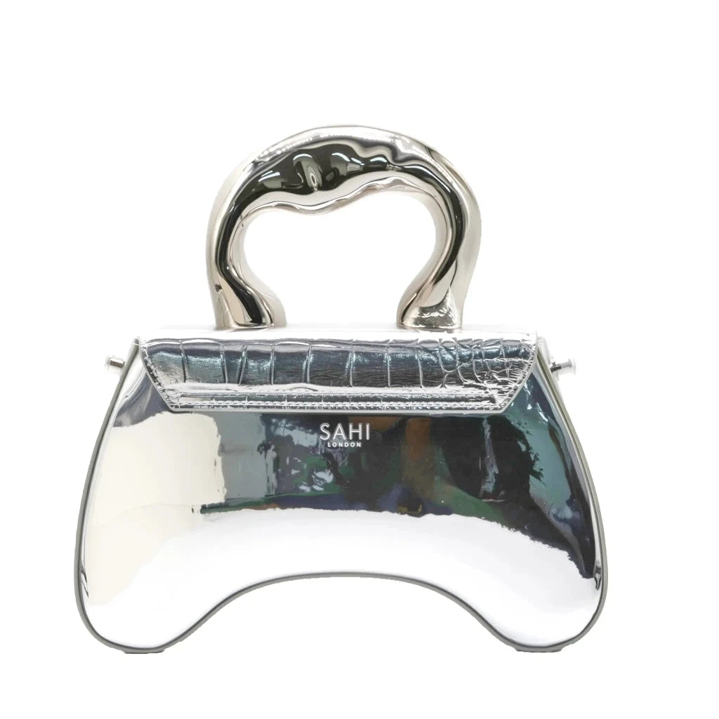 Queen sliver Handbag - SAHI London | Handcrafted Jewellery Handbags & T-shirt Fashion