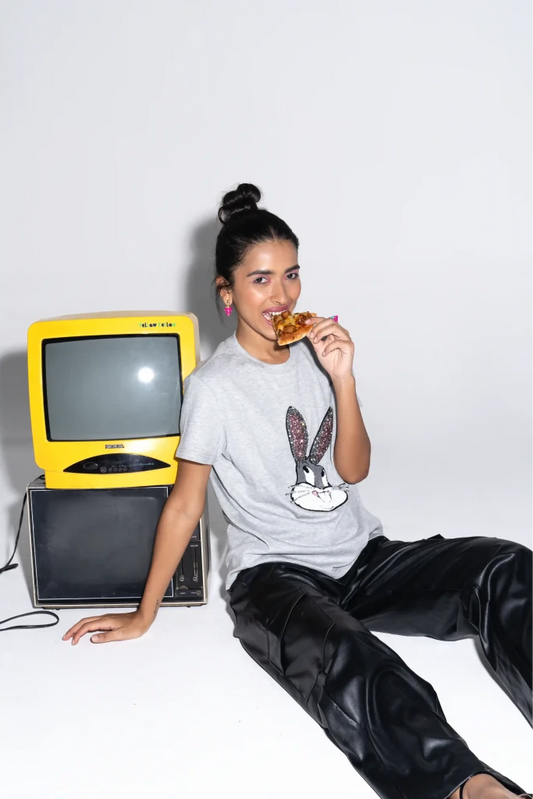Pop Art Rabbit Unisex T-Shirt - SAHI London | Handcrafted Jewellery Handbags & T-shirt Fashion