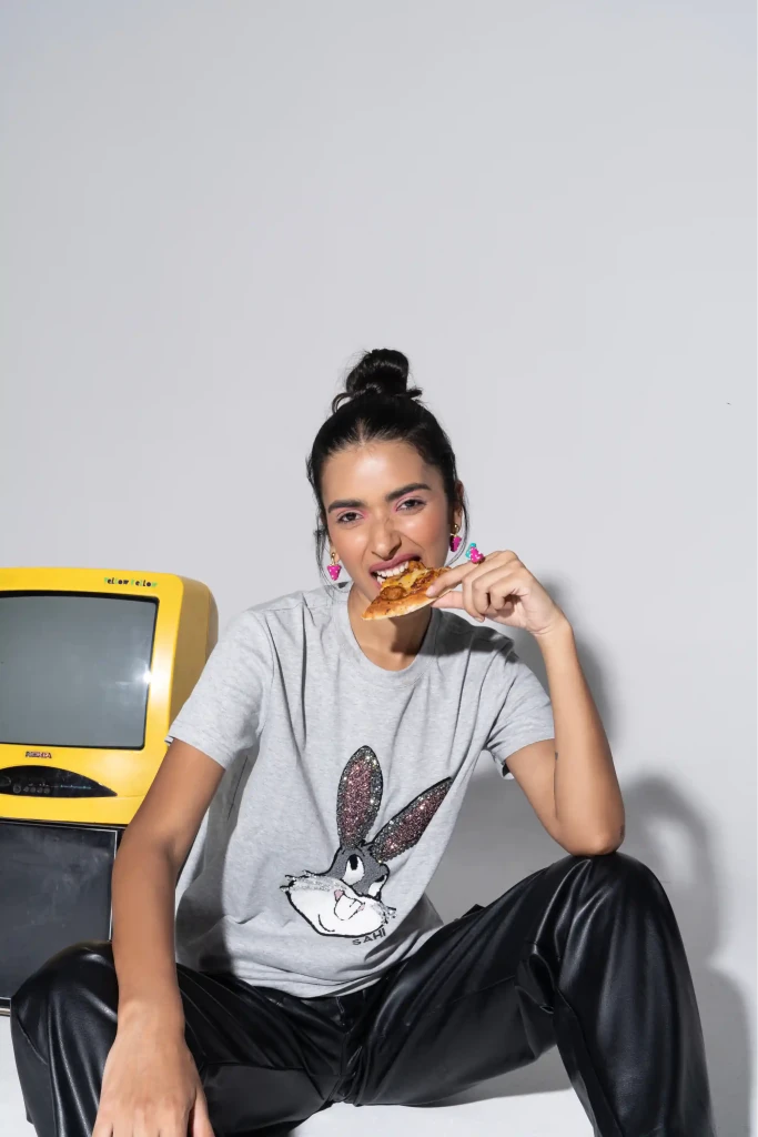 Pop Art Rabbit Unisex T-Shirt - SAHI London | Handcrafted Jewellery Handbags & T-shirt Fashion