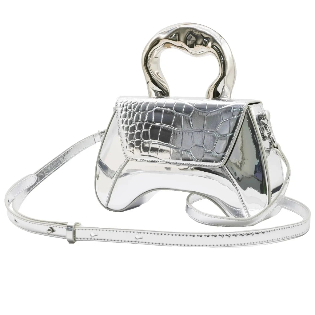 Queen sliver Handbag - SAHI London | Handcrafted Jewellery Handbags & T-shirt Fashion