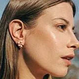 Lily Flower & Pearl Bee Enamel Stud Earrings - SAHI London | Handcrafted Jewellery Handbags & T-shirt Fashion
