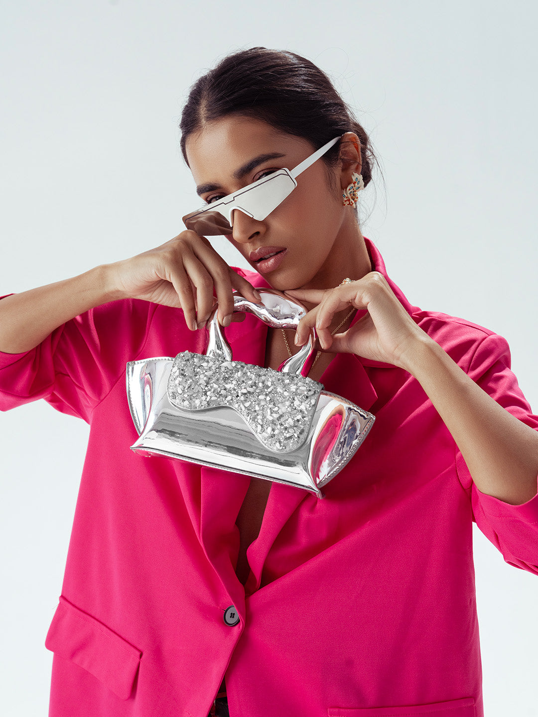 BGZBM212-SLV Silver Handbag