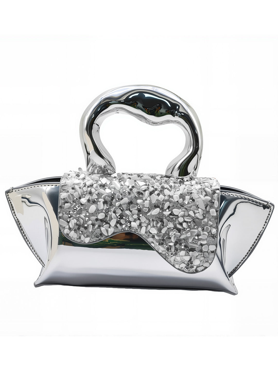 BGZBM212-SLV Silver Handbag