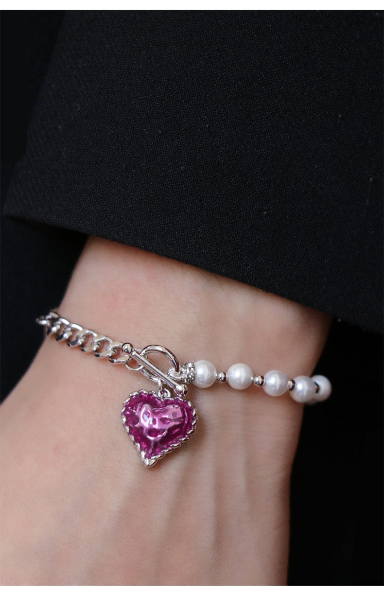 With Love Pearl Bracelet UK for Girls | Sahi London Check out our with love Pearl bracelet uk in our pearl bracelet collection for girls, visit our latest silver plated pearl bracelet for woman in amazing discounted price Shop now from Sahi London best quality Love bracelet and Jewellery for woman book your order now. 