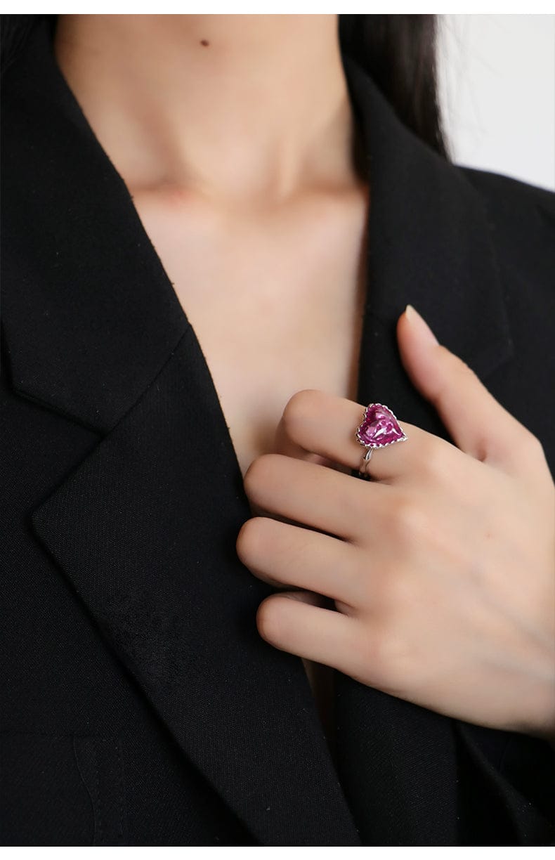 With Love Open Heart Ring for Girls | Sahi London