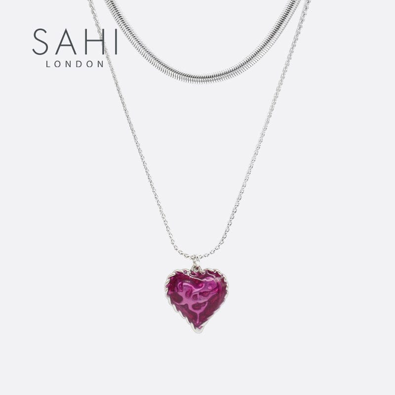 With Love Collar Heart Pendant Necklace | Sahi London