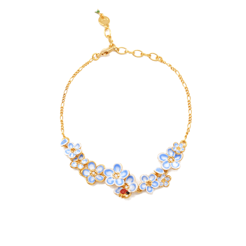 Forget Me Not Bracelet - Sahi London Check out our forget me not bracelet selection visit our unique forget me knot jewellery from sahi london UK online, this beautiful bracelet reflects the delicate charm of the forget me not, which symbolizes faithfulness so book your favorite jewellery and order now