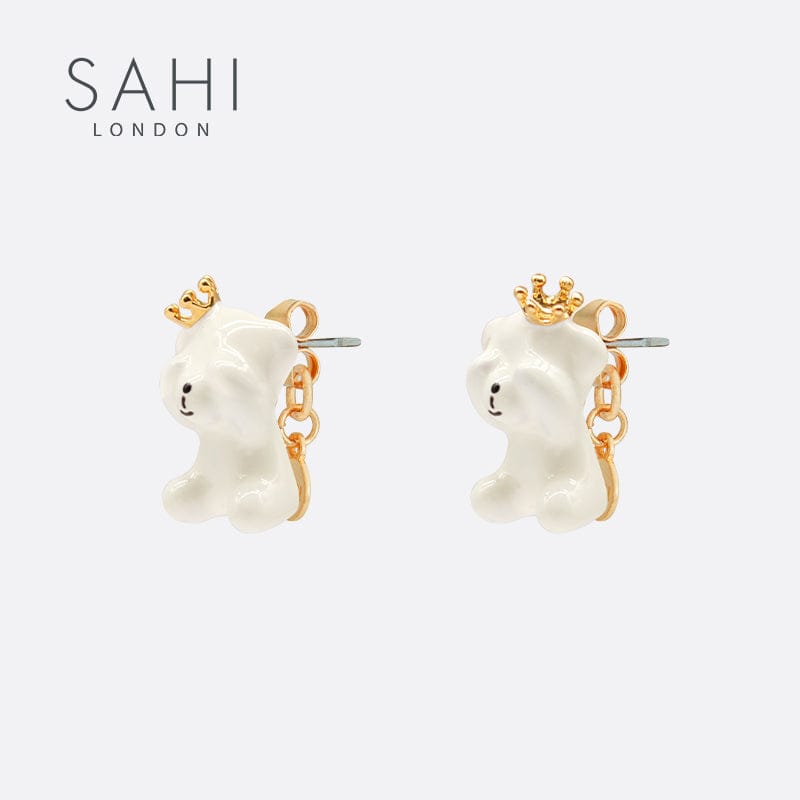 Camellia Bear Stud Earrings Image 3