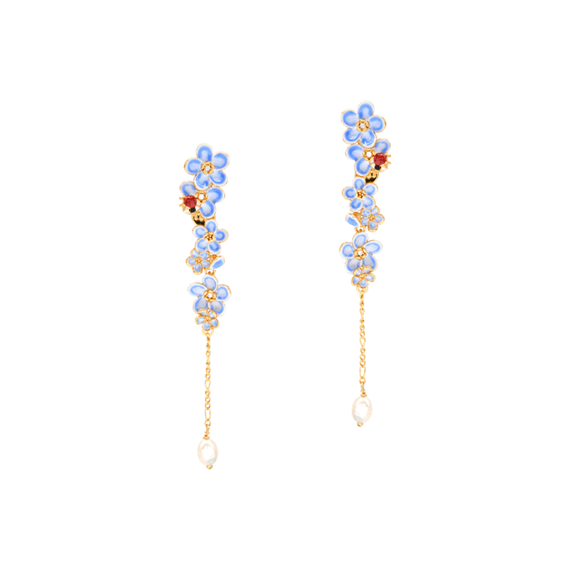 Forget Me Not Dangle Earrings | 18CT Gold Plated Earring Sale