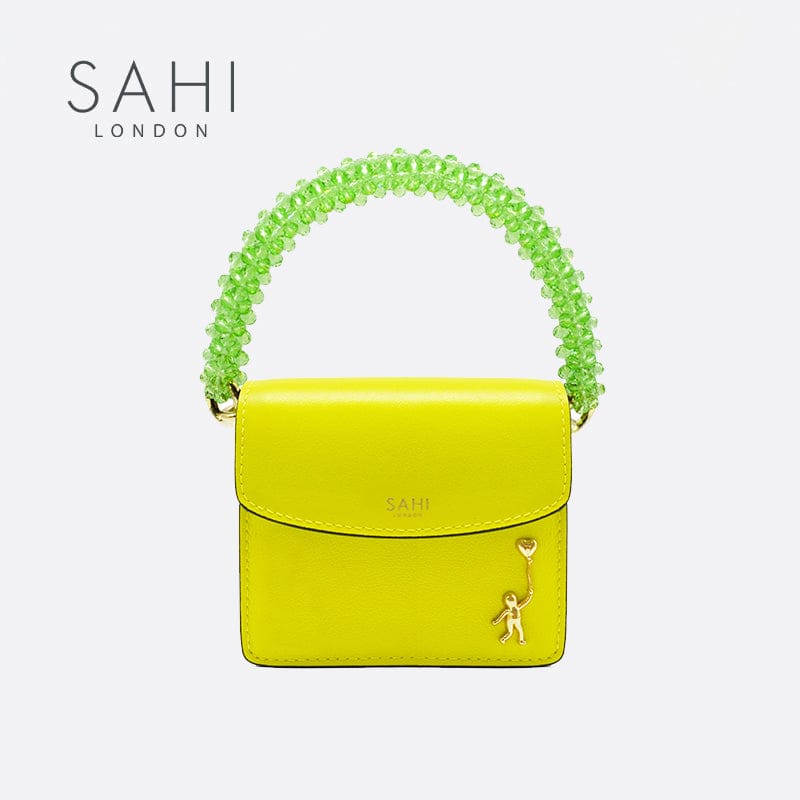 CALF LEATHER YELLOW  MINI BAG image 3