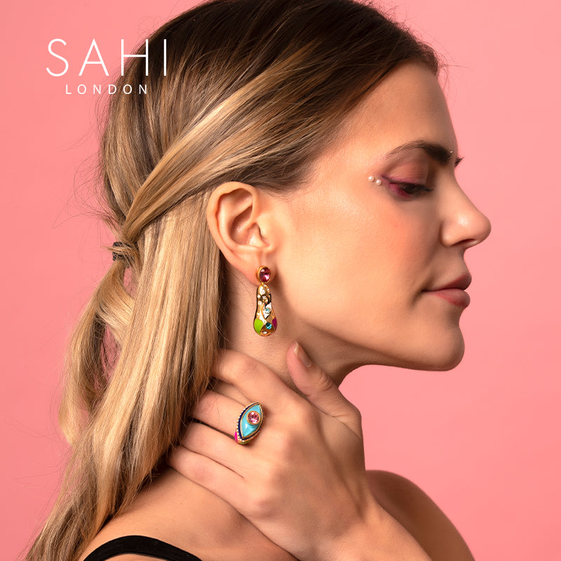 Sahi Love Affair Teardrop Drop Earrings