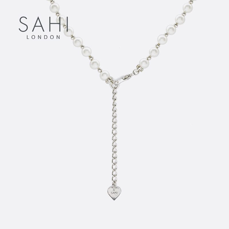 With Love Pearl Charm Necklace | Pearl Necklace | Sahi London 